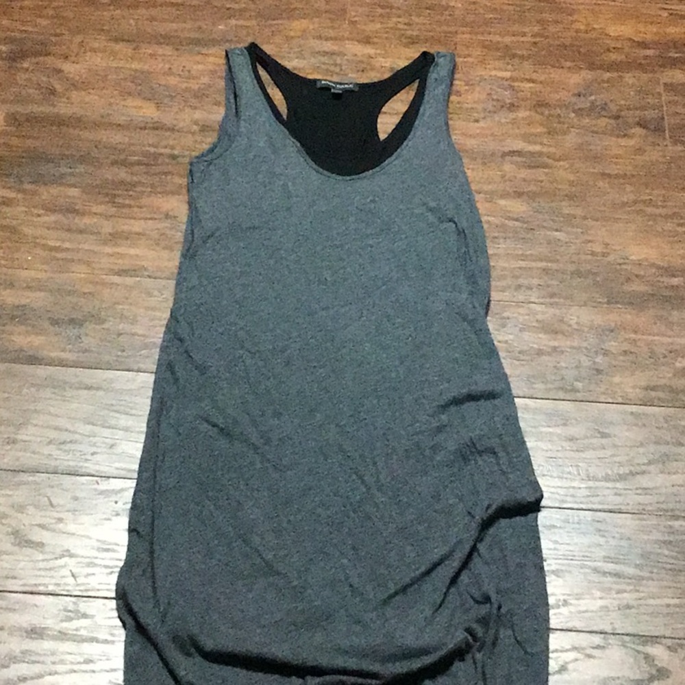 Banana Republic Charcoal & Black Maxi Dress